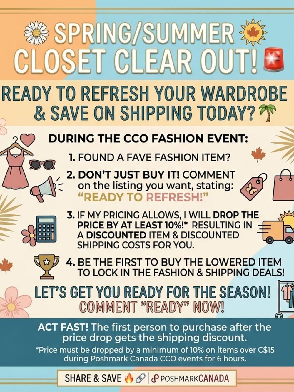 Closet Clear Out Today, Save on Shipping, tell me what you love for a discount